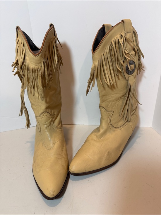 ACME Shoes - Vintage Acme Leather Fringe Boots 8